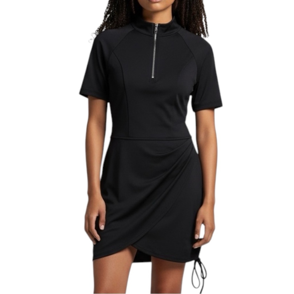 FYMN SI Swim Dress UPF 50+ Beach Cover Up Sun Protect in Black Size Large NWT